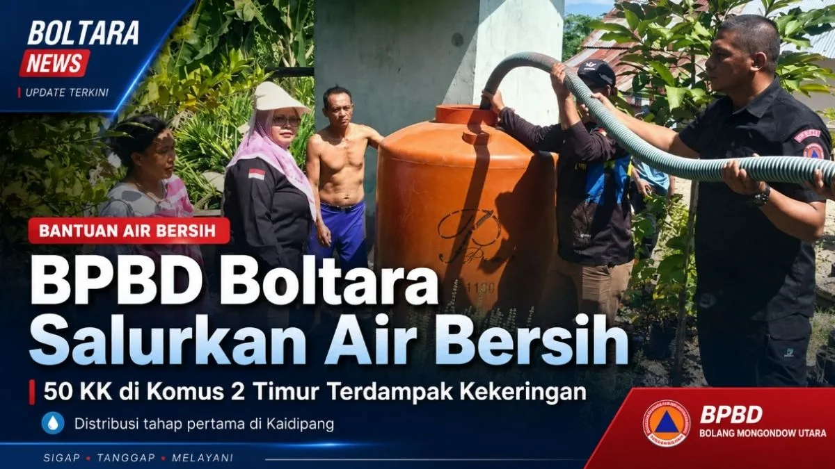 distribusi air bersih Boltara