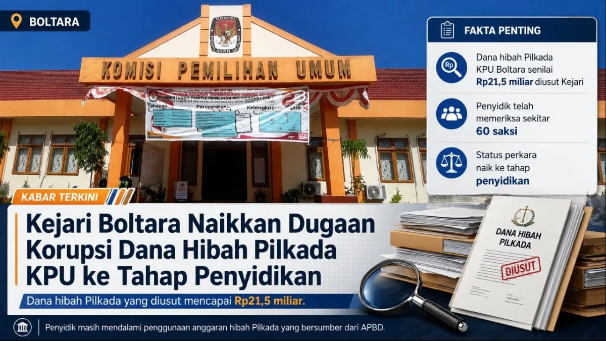 dugaan korupsi dana hibah Pilkada boltara