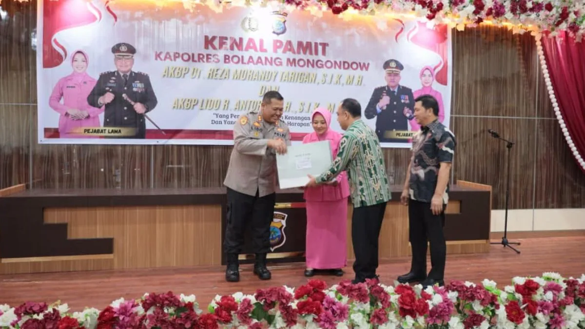 Kenal pamit Kapolres Bolaang Mongondow