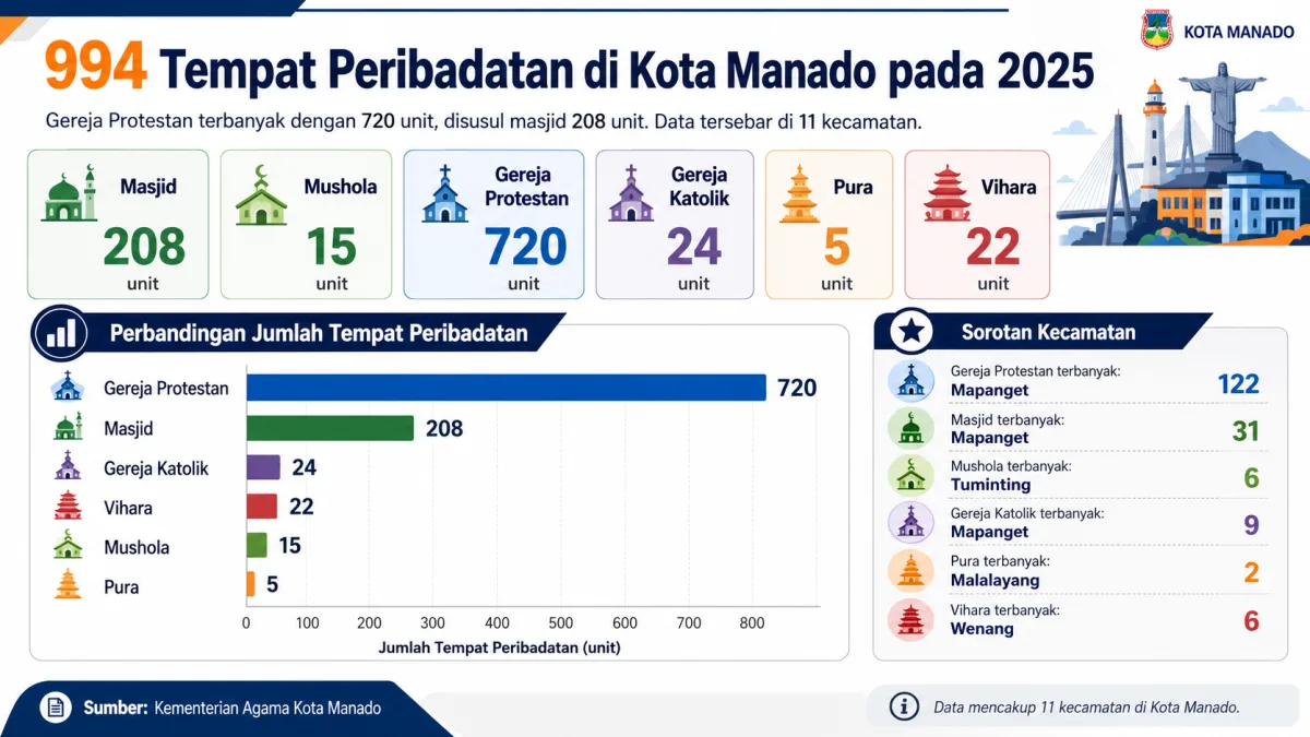 tempat peribadatan Kota Manado