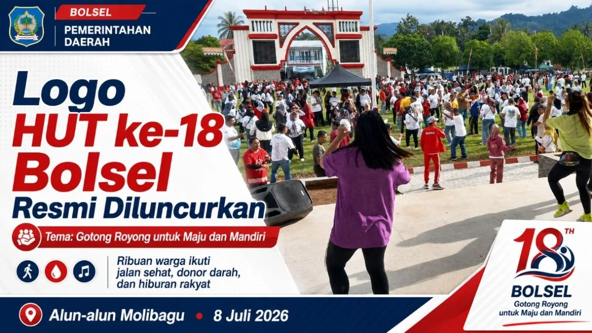 Logo HUT ke-18 Bolsel