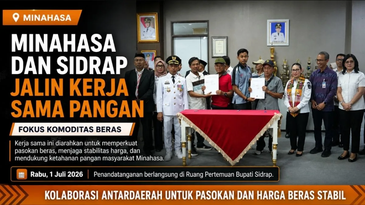 minahasa dan sidrap kerja sama pangan