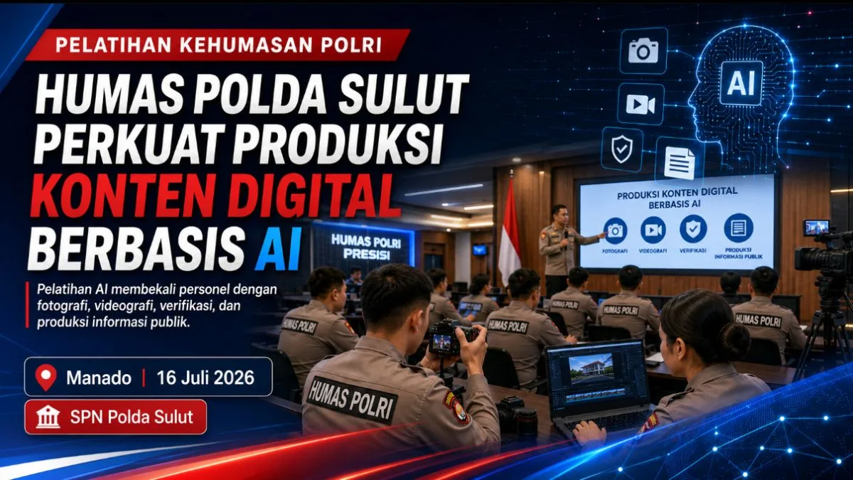 Pelatihan AI Humas Polda Sulut