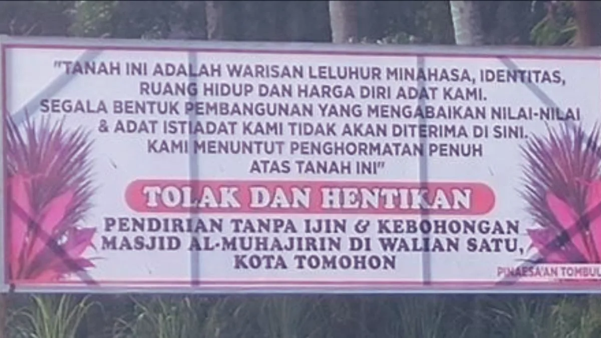 Polemik Masjid Al Muhajirin Tomohon