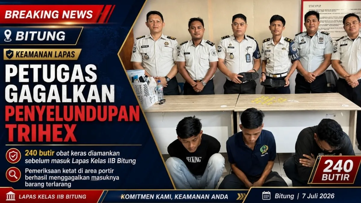 Trihex masuk Lapas Bitung