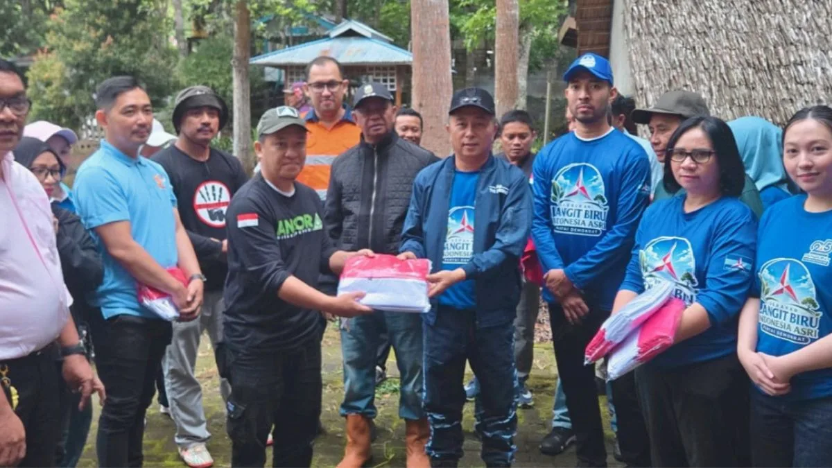 Wabup Boltim Kerja Bakti di Danau Mooat
