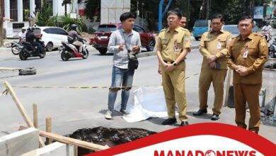 Pembangunan pedestrian Manado